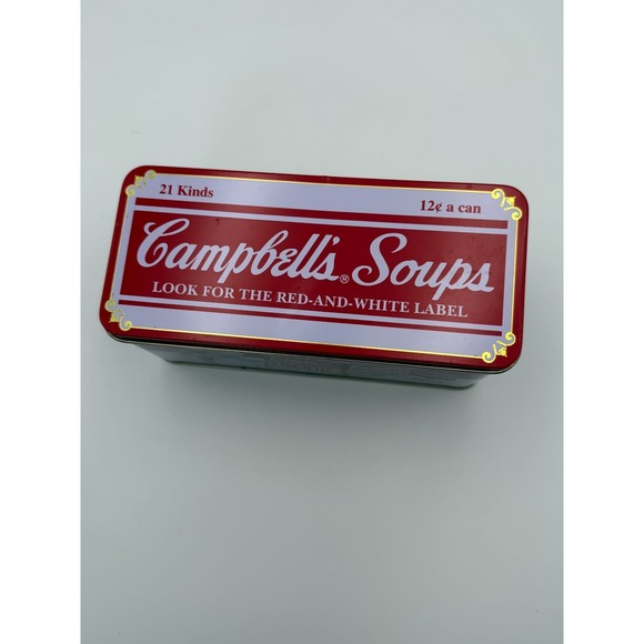 Campbells Soup Tin Cracker Box Bristol Ware AND Campbell Kid Magnet - VTG - Picture 4 of 12